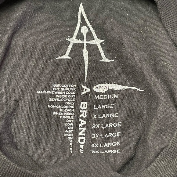 NWT A Brand Dead Wood Black Short Sleeve Graphic Tee Shirt - Picture 10 of 11